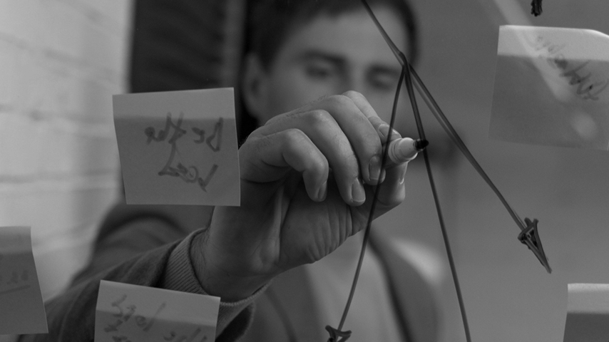 Image of a person creating a plan